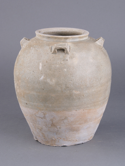 南朝青瓷四系罐