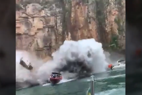 1·8巴西米纳斯吉拉斯州巨石倒塌事故