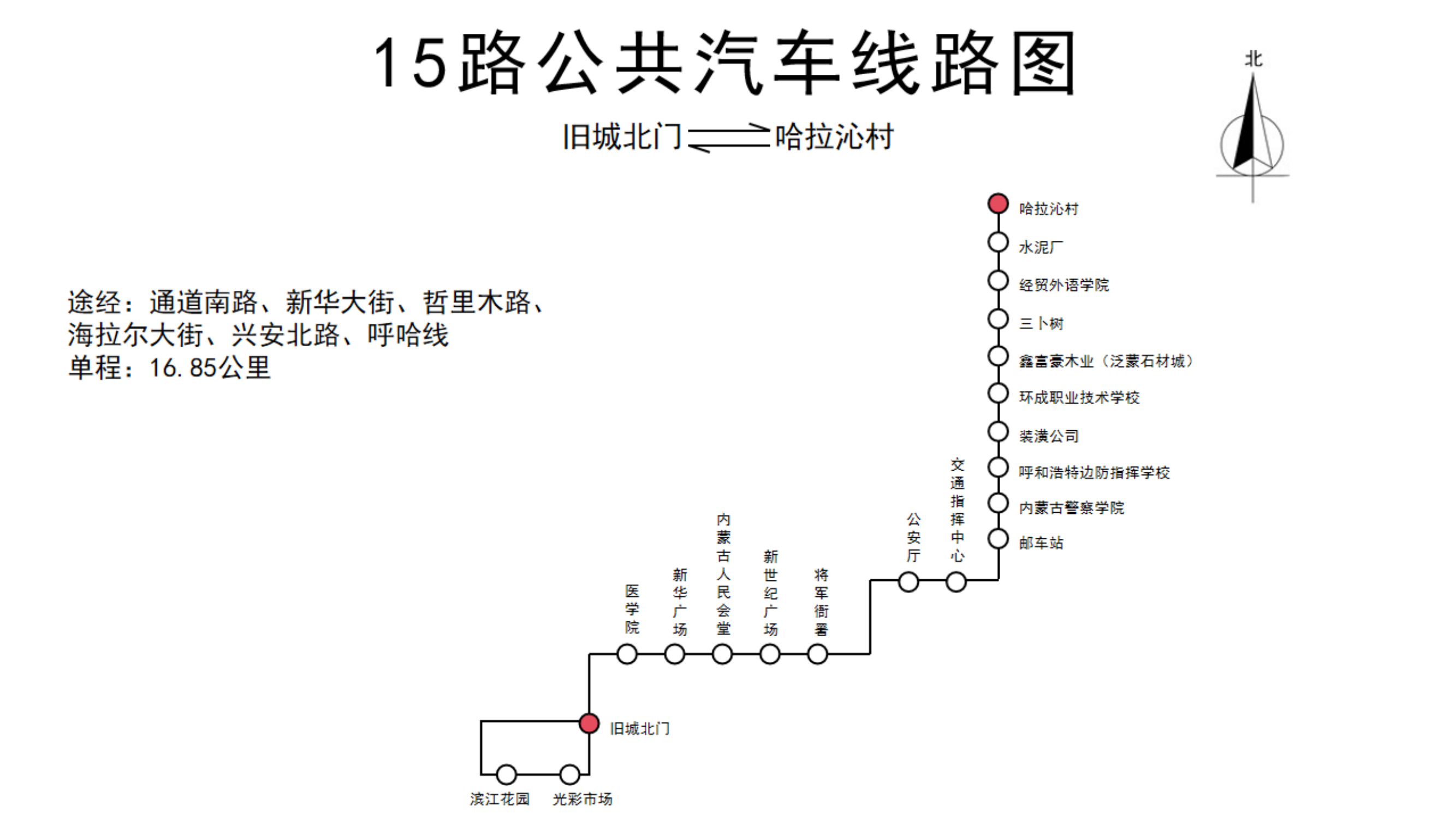 呼和浩特公交15路