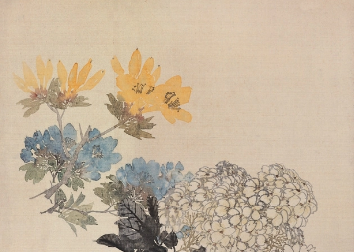  p>绣球杜鹃,作者是任伯年,创作于1882年. /p>