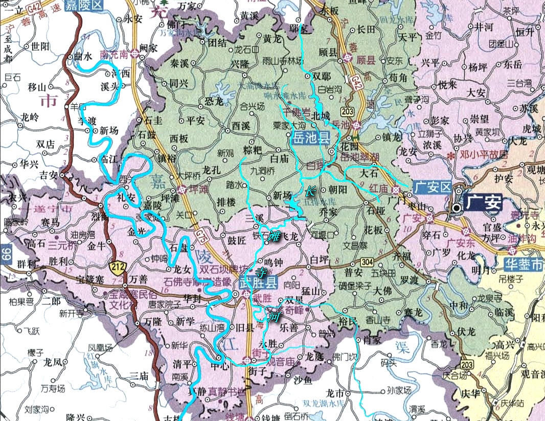  p>长滩寺河,原名 a target="_blank" href="/item/岳池">岳池 /a>水