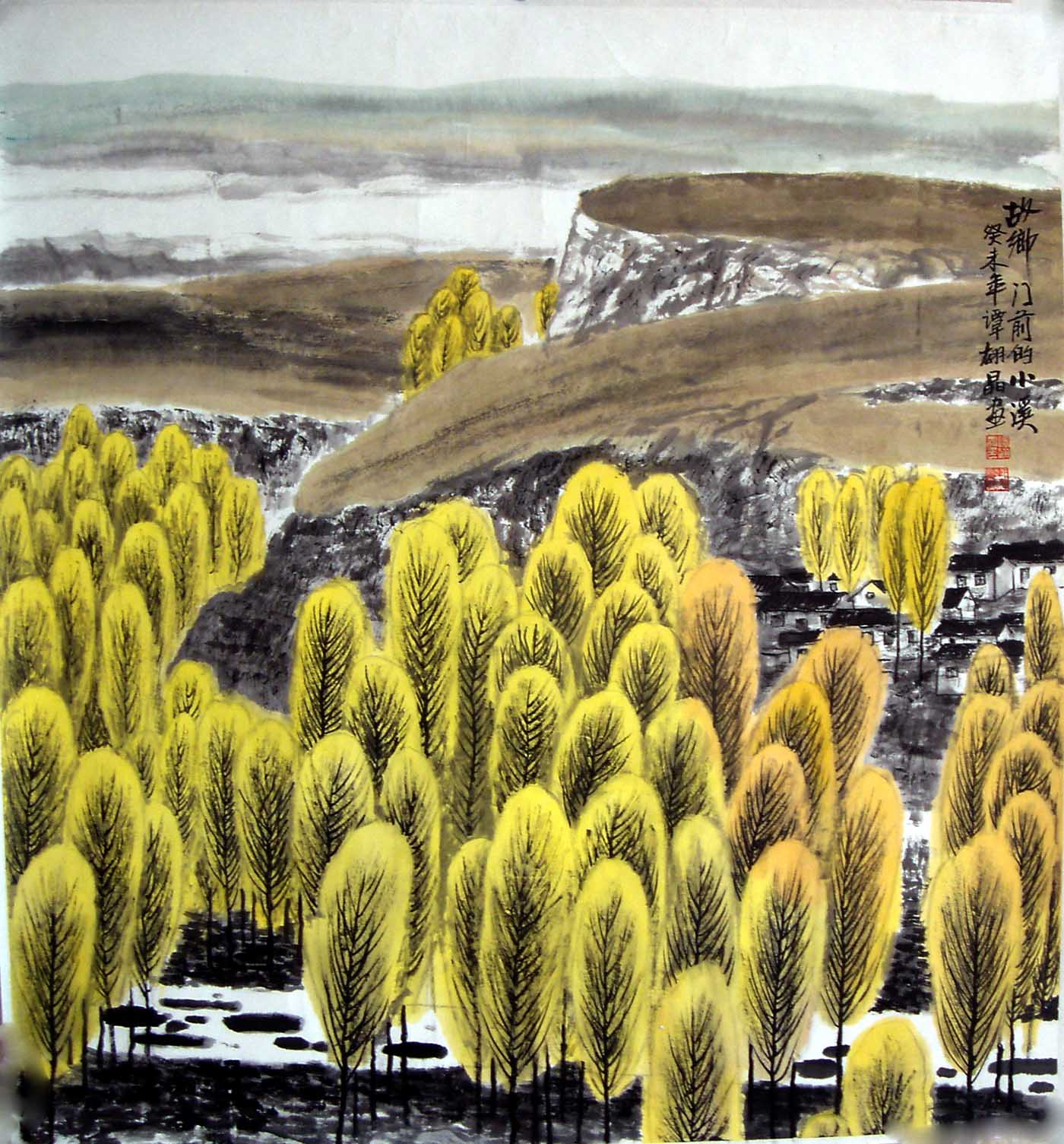 (谭红晶)早年毕业于解放军军医学院,后就读于中央美术学院国画系