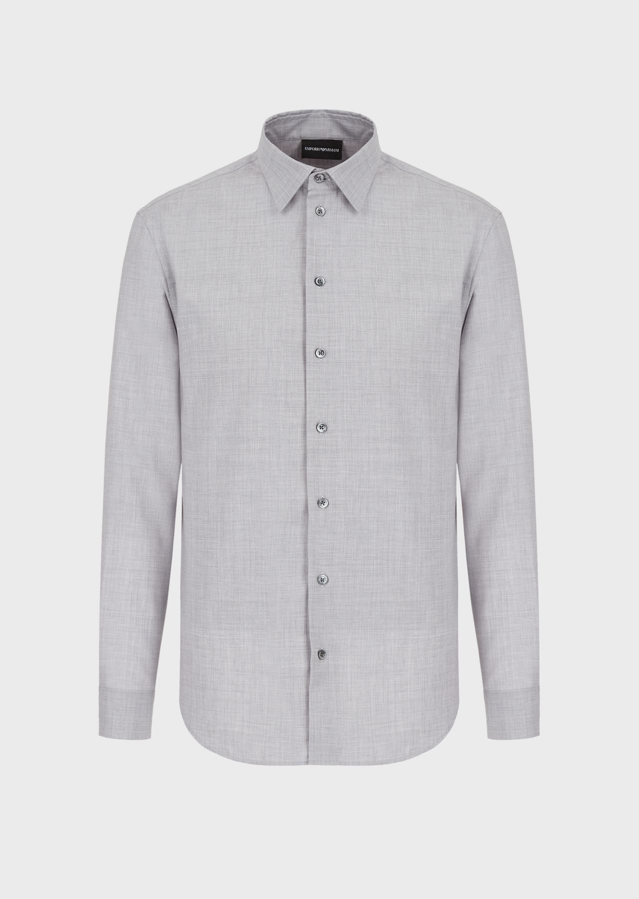 绵羊毛长袖衬衫