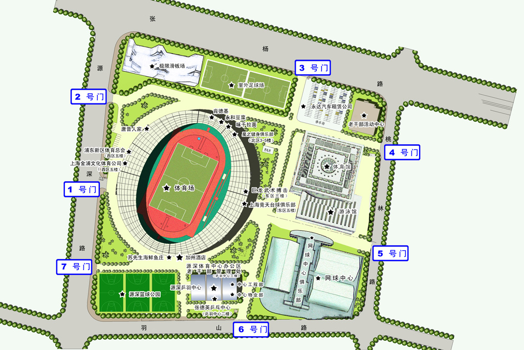 data-lemmaid="5381510">源深体育发展中心 /a>(浦东体育公园),是上海