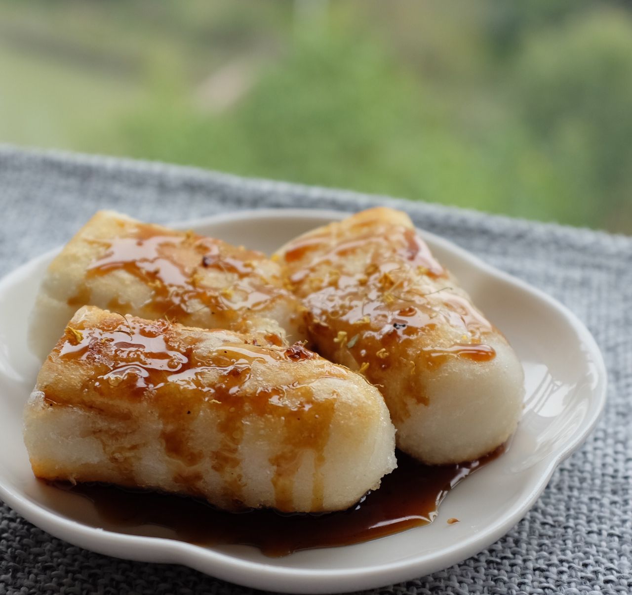 桂花红糖煎年糕