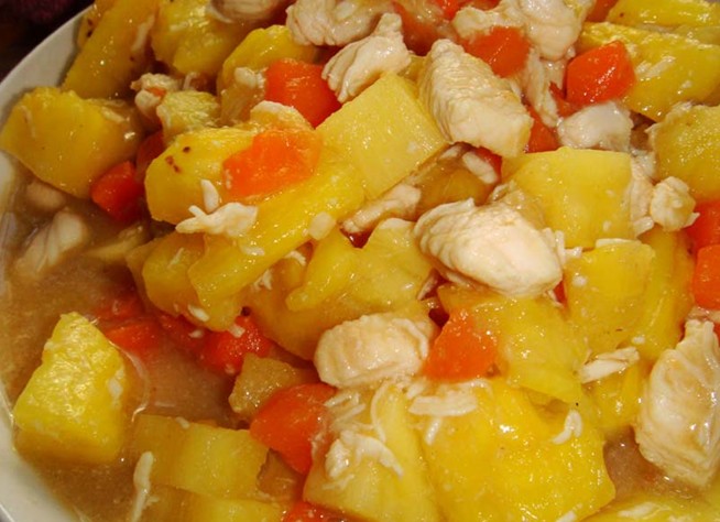 菠萝鸡丁