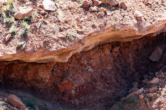  p>差异风化又称差别风化,选择风化,是指在地面出露的,同时存在的抗