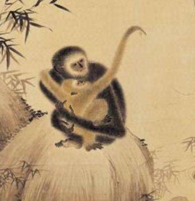 明朱瞻基戏猿图