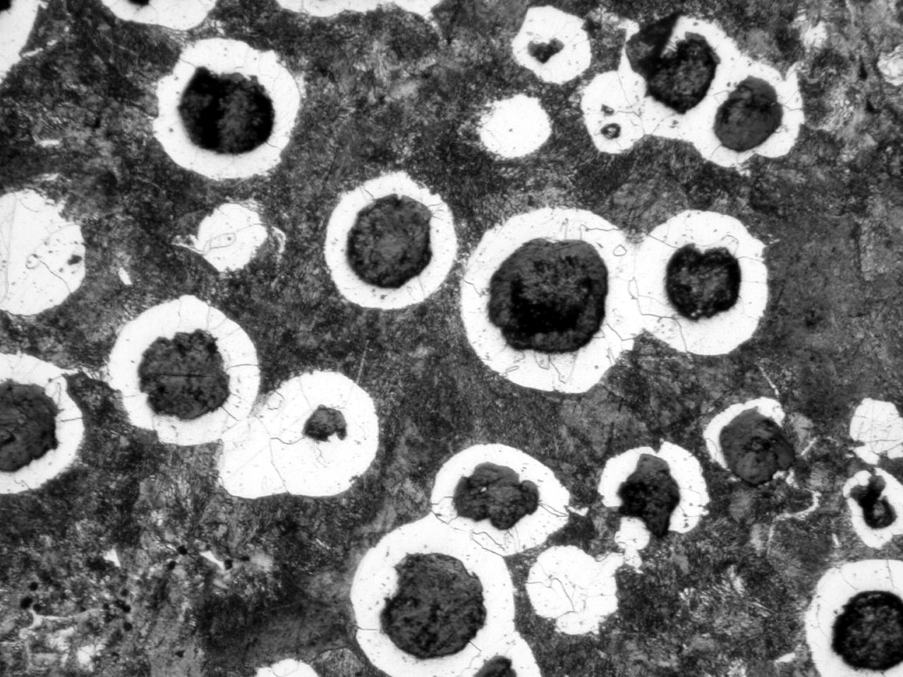  p>球状珠光体是球状的渗碳体分在铁素体的基体. /p>