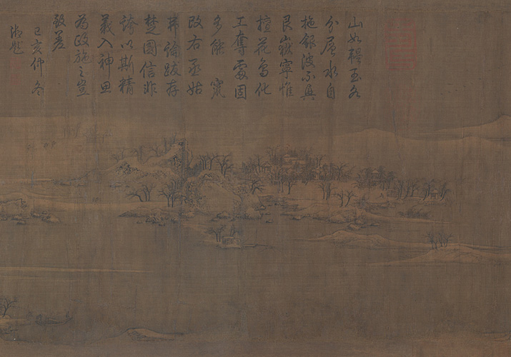 雪江归棹图
