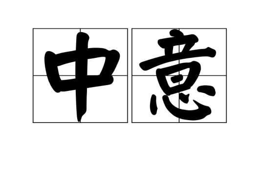 中意（汉语词语）_百度百科