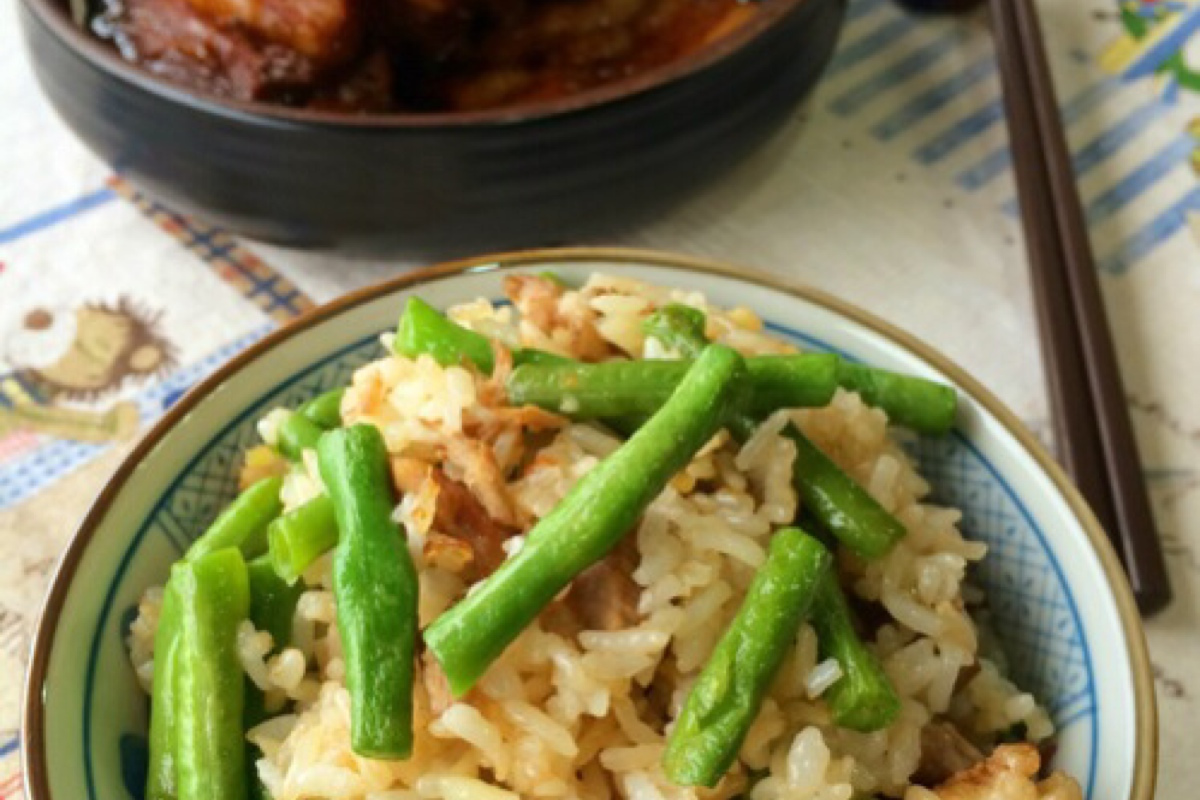 豆角焖饭