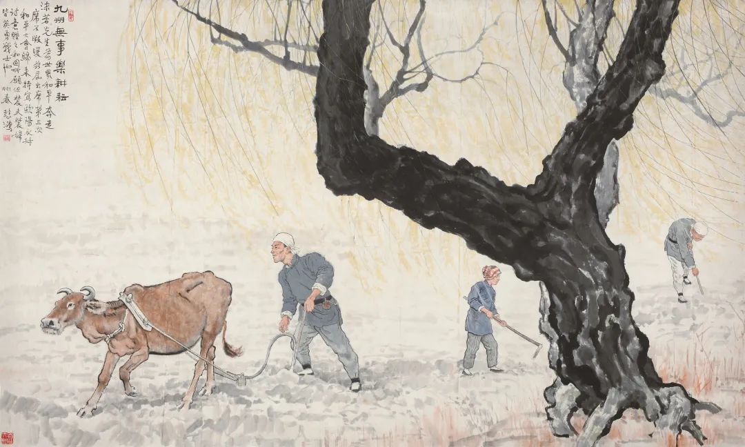 肉質画【牛】油彩画 中国历代画牛名作_凤凰网
