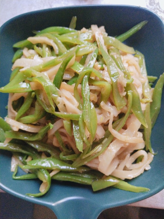 西红柿豆角炒饼