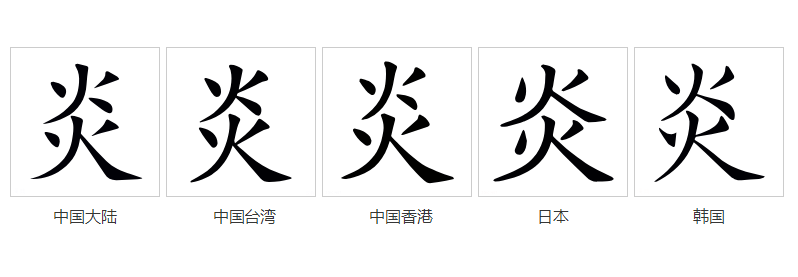 炎（汉语文字）_百度百科