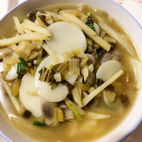 冬笋肉丝汤