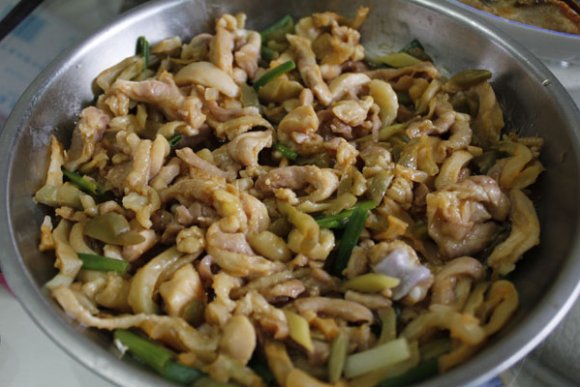 榨菜素豆肠
