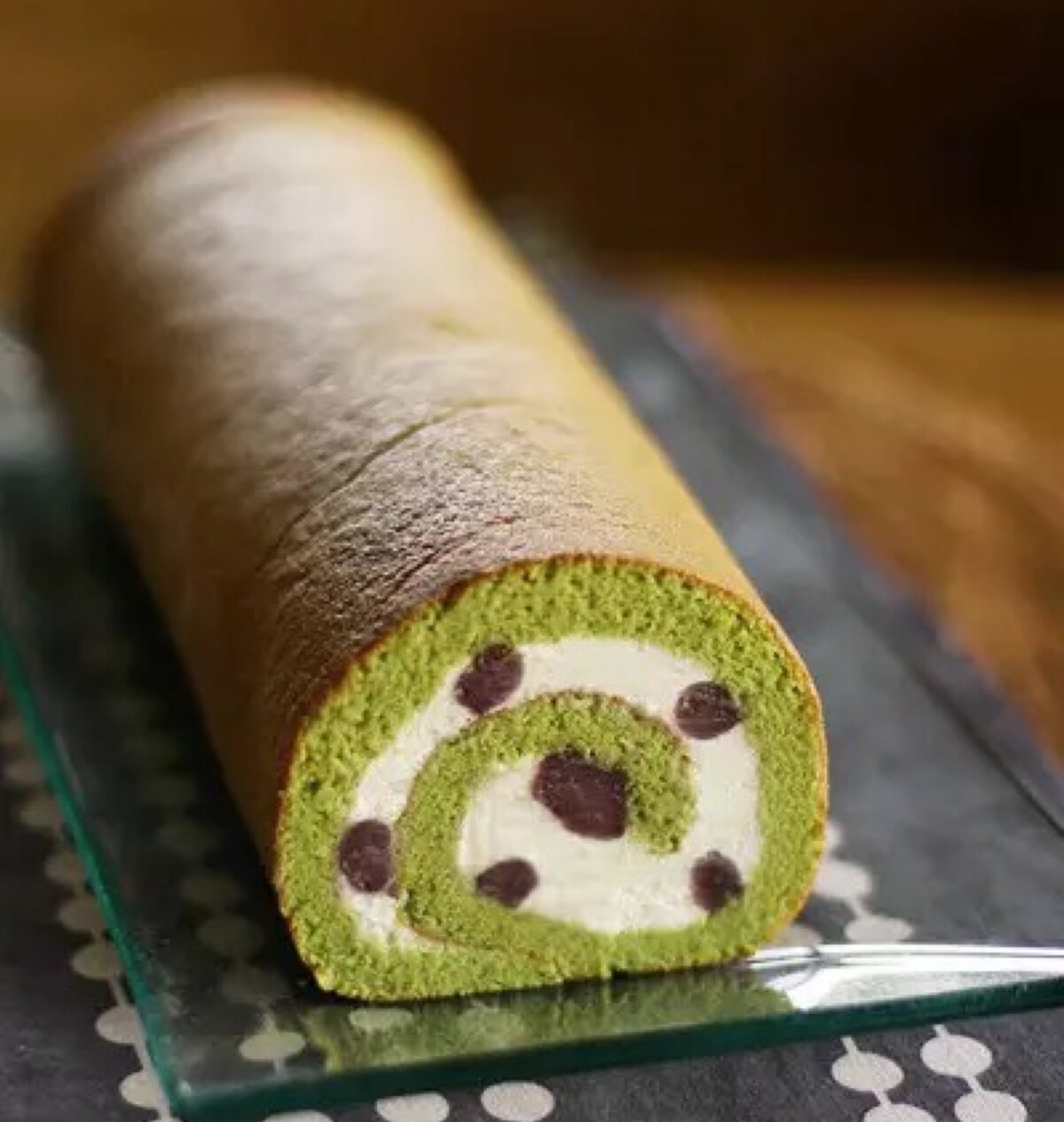 抹茶红豆蛋糕