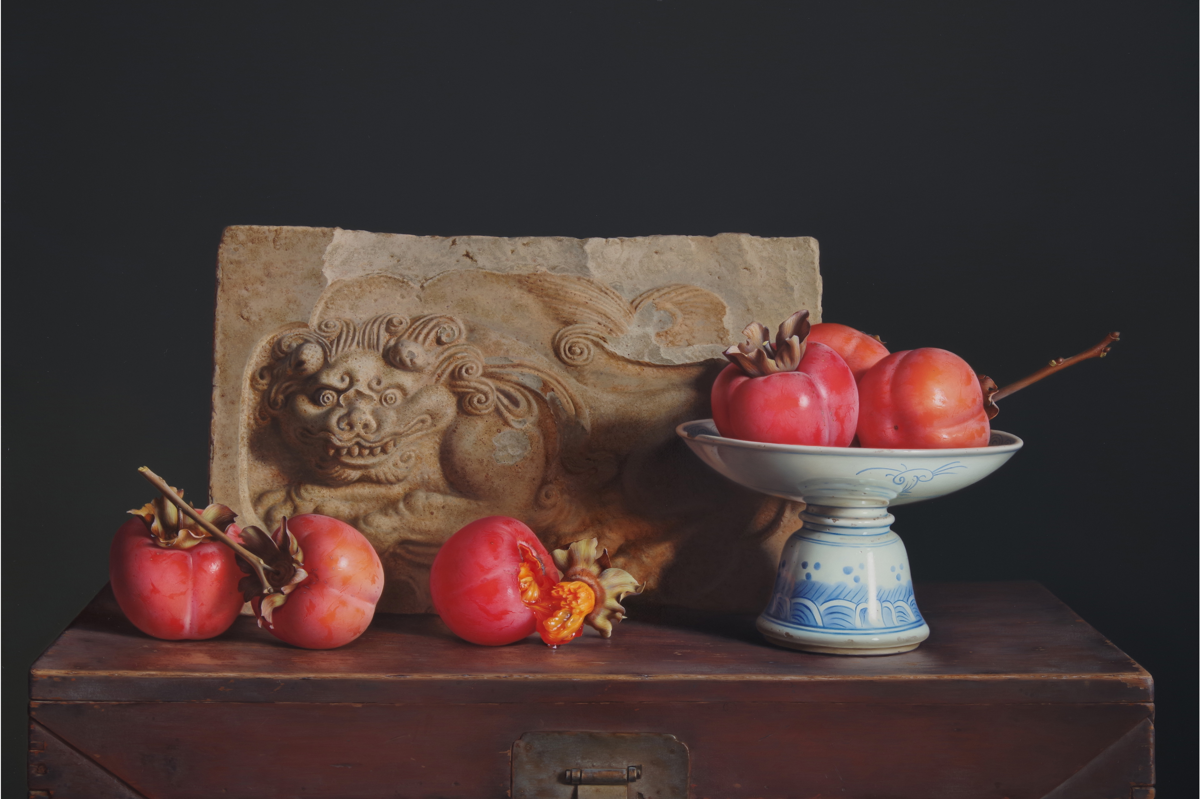 data-lemmaid="22119121">吴峰 /a>2021年创作的超写实油画作品,画面