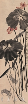 荷花螃蟹