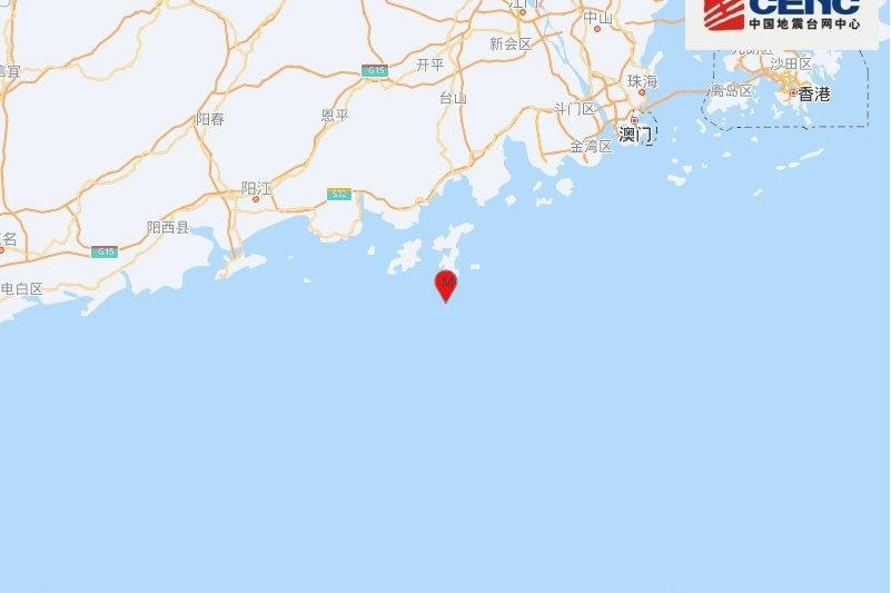12·15广东江门市台山市海域2.9级地震