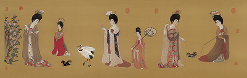 张萱的《唐宫仕女图》不是一幅画作，而是一组画作_百科TA说