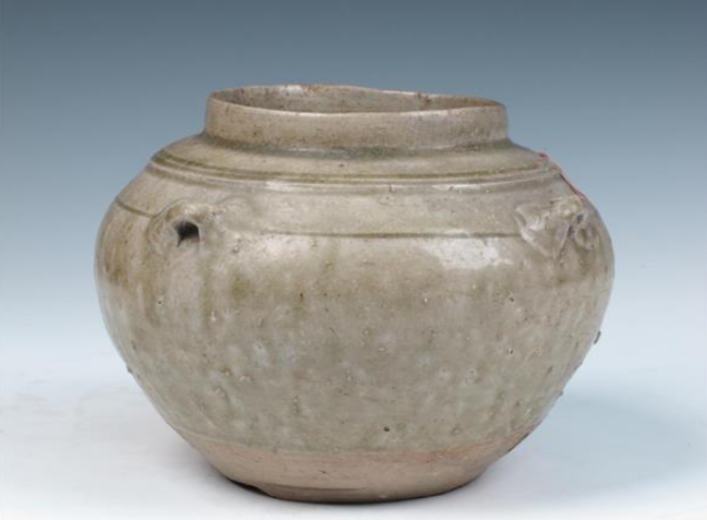 东汉越窑青瓷四系罐