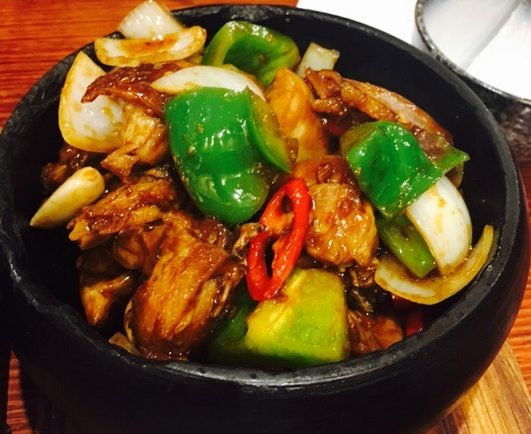 川味石锅杏鲍菇