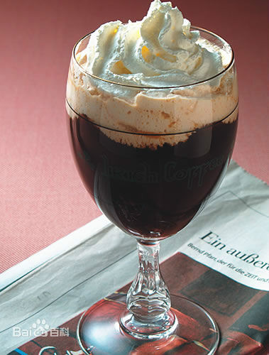  p>爱尔兰咖啡(irish coffee)是一款鸡尾酒,是以爱尔兰威士忌为基酒
