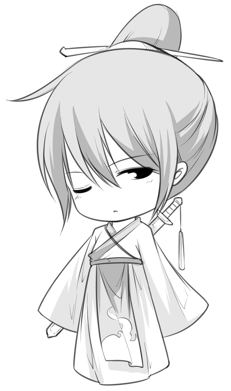 超级漫画素描技法经典360例:华美古风篇