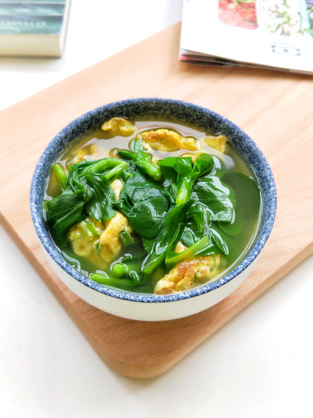 鸡蛋黑菜汤