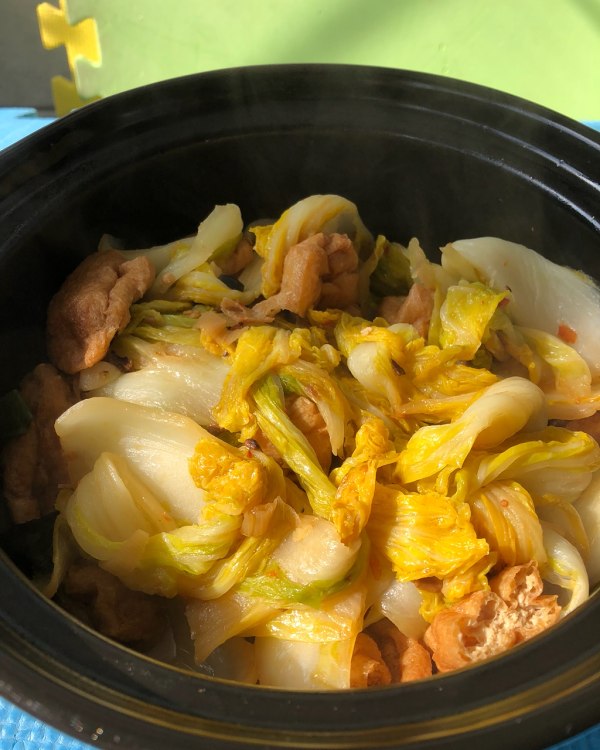 娃娃菜炒干豆腐