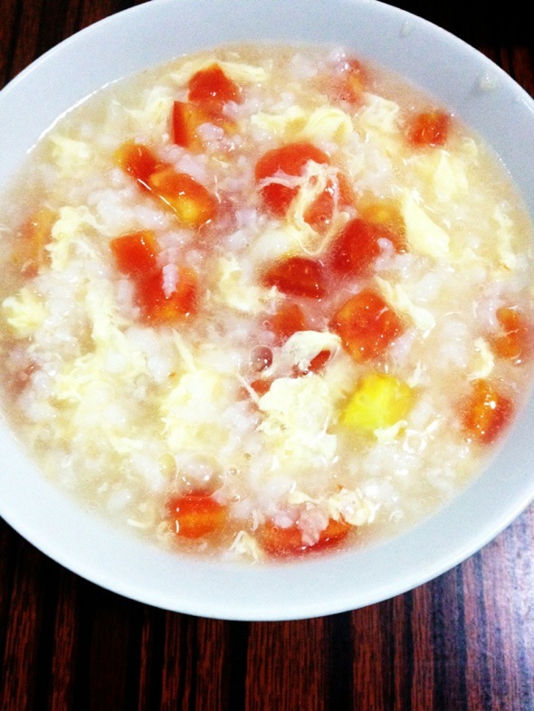 番茄蛋花燕麦粥