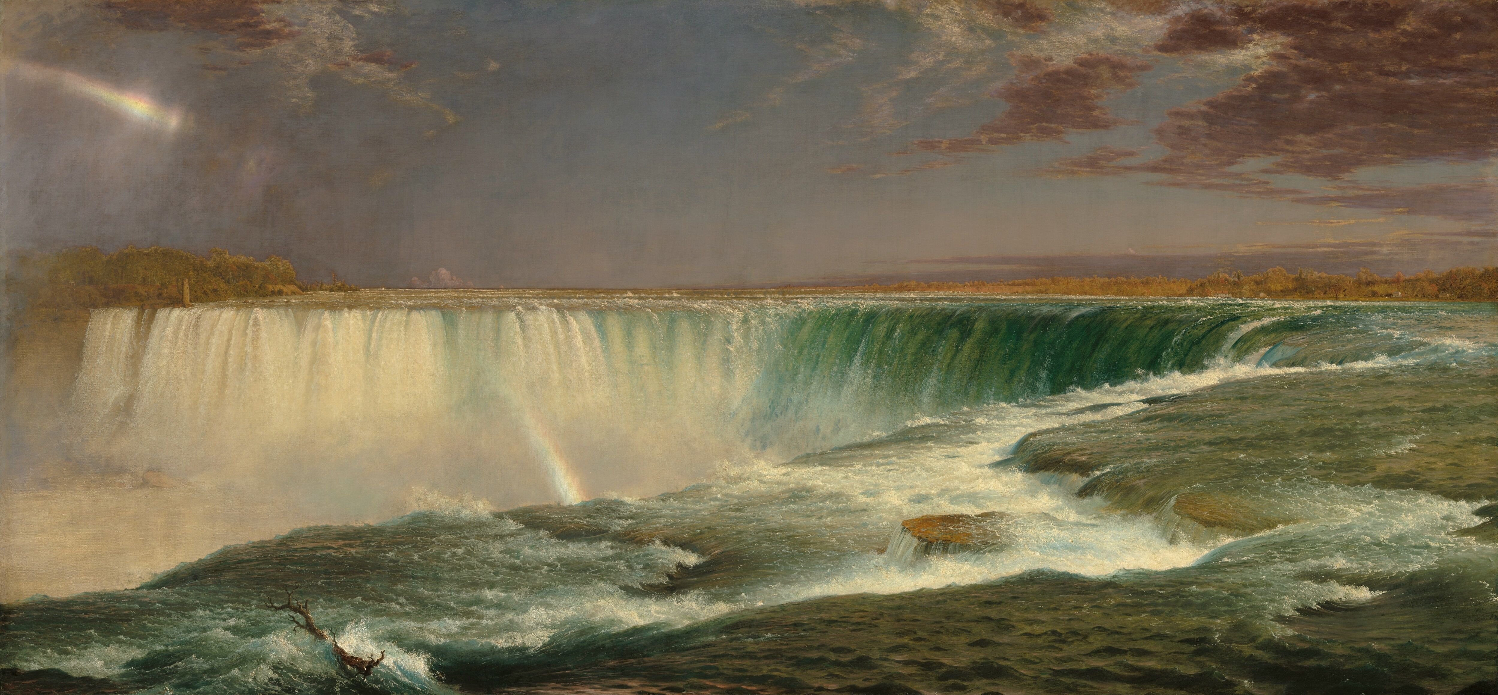  p>哈德逊河画派(hudson river school)是美国最早的本土画派之一,因