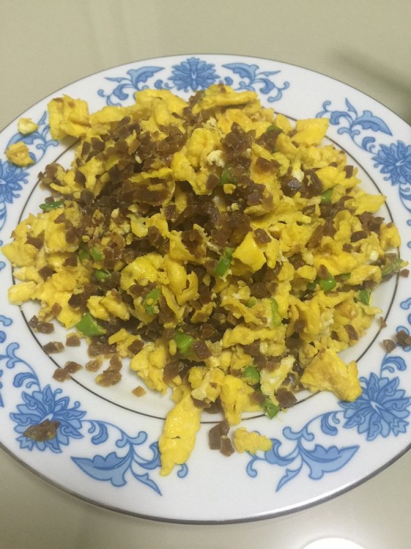 老咸菜炒鸡蛋