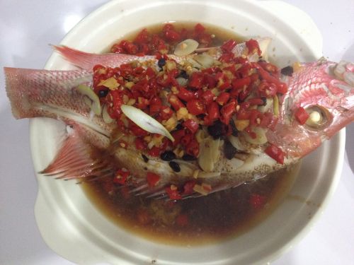 蒸红鲷鱼