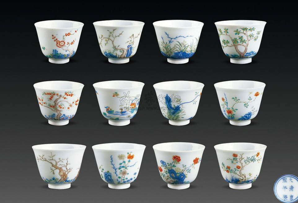 康熙十二花神杯