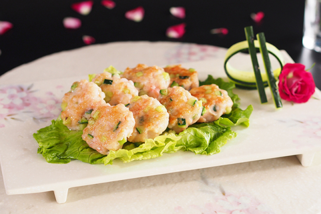 生煎虾饼