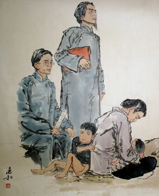 20 世纪中国最伟大的人物画《流民图》_百科TA说