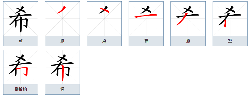 希（汉语汉字）_百度百科