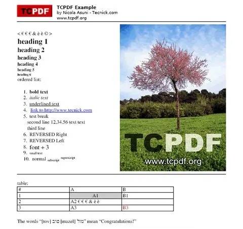 TCPDF_百度百科