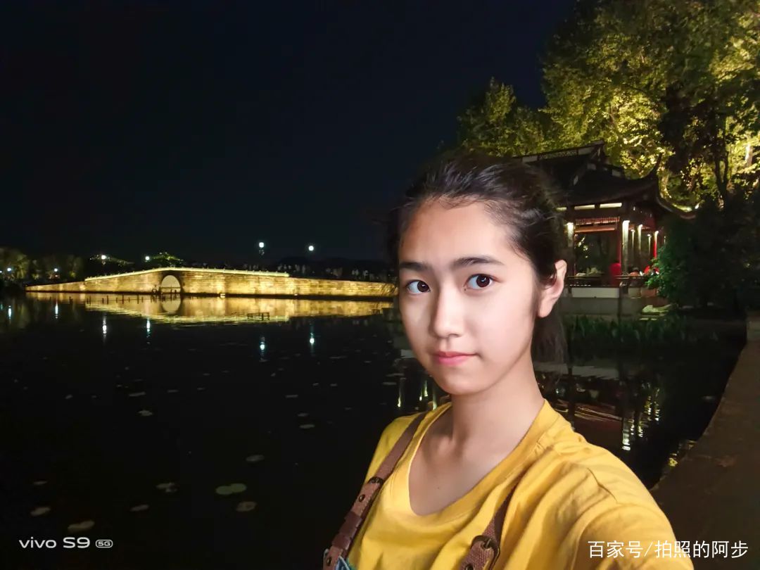 偷得西湖半夜闲 感受vivo S9极夜自拍_百科TA说
