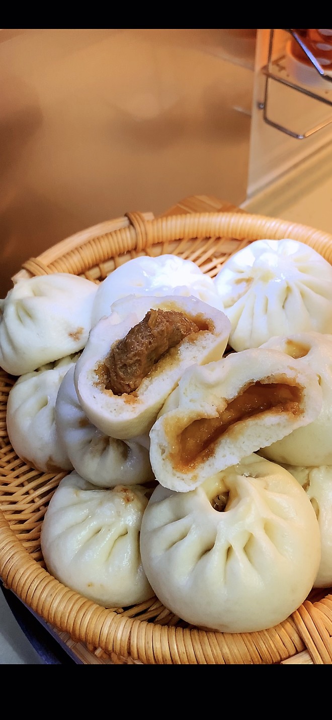 猪肉大葱馅包子