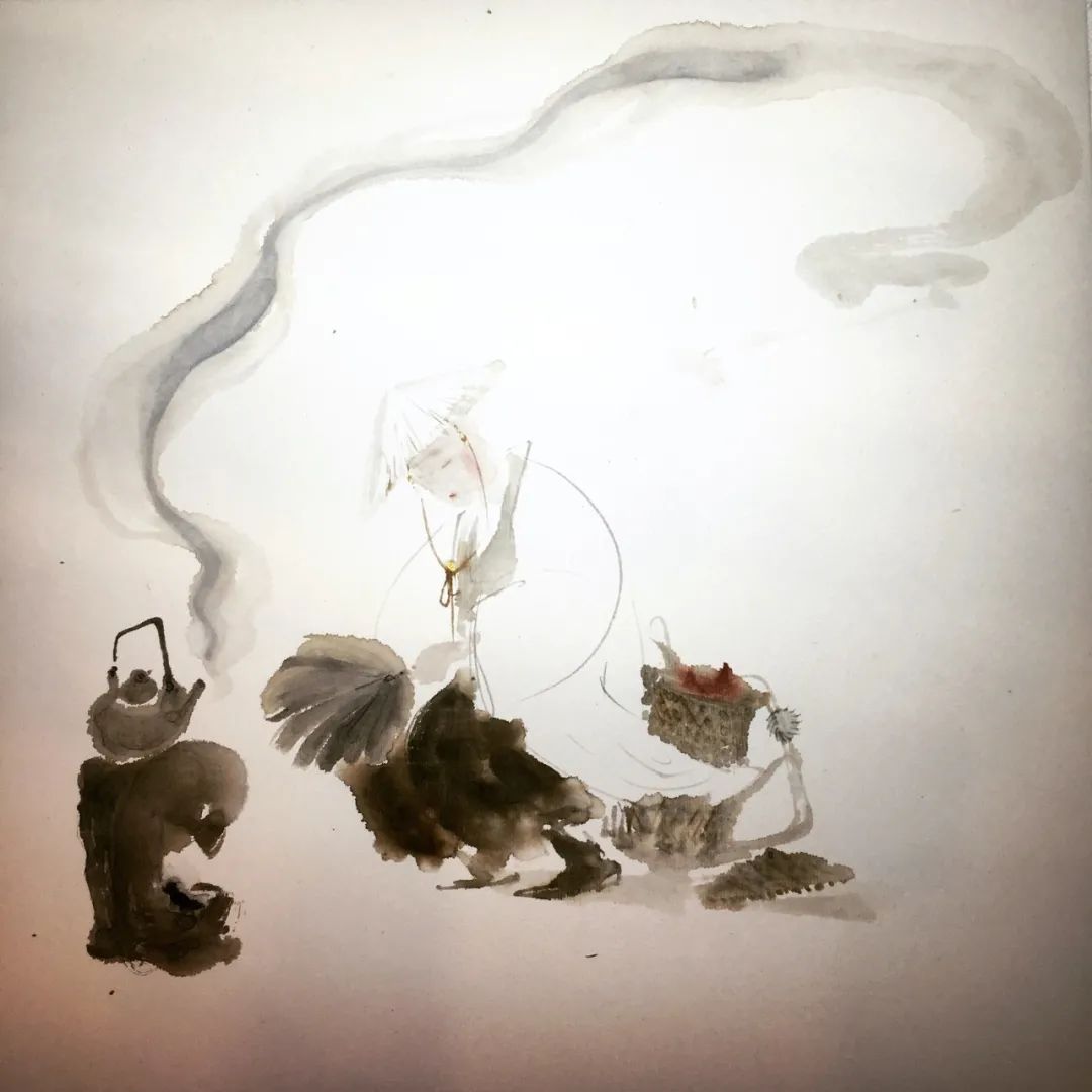 这是什么神仙画技！她绘出新水墨中国风，灵动笔法惊艳世人_百科TA说