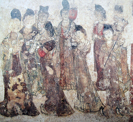 永泰公主墓宫女图_百度百科