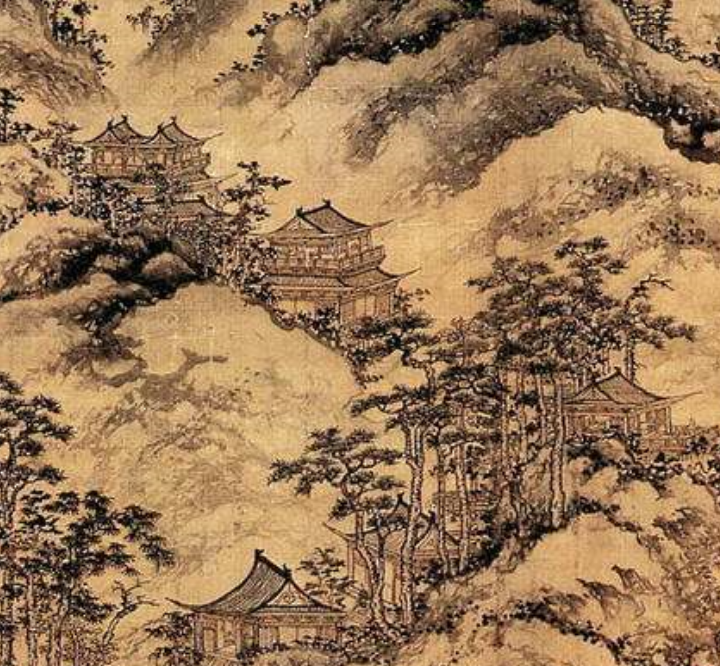 元陆广仙山楼观轴