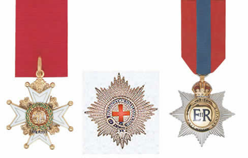  p>嘉德勋章,全称应为嘉德至高骑士团勋章(the most noble order of