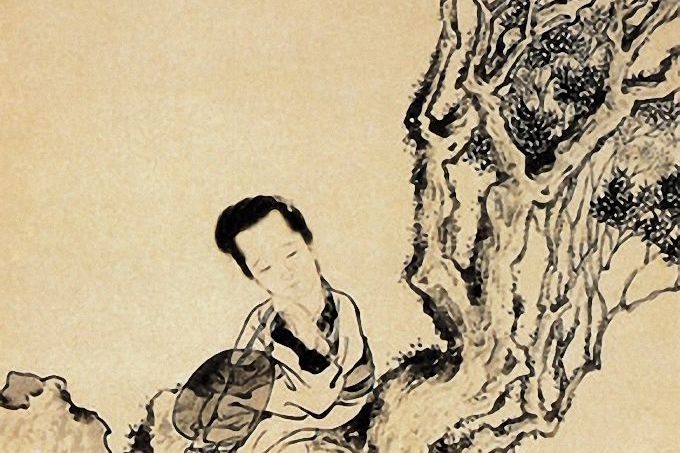 清闵贞纨扇仕女图