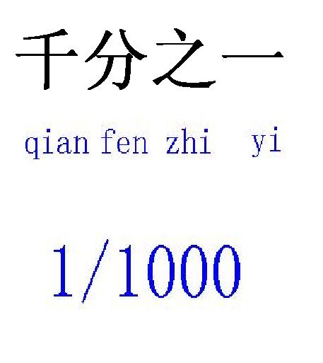 千分之一