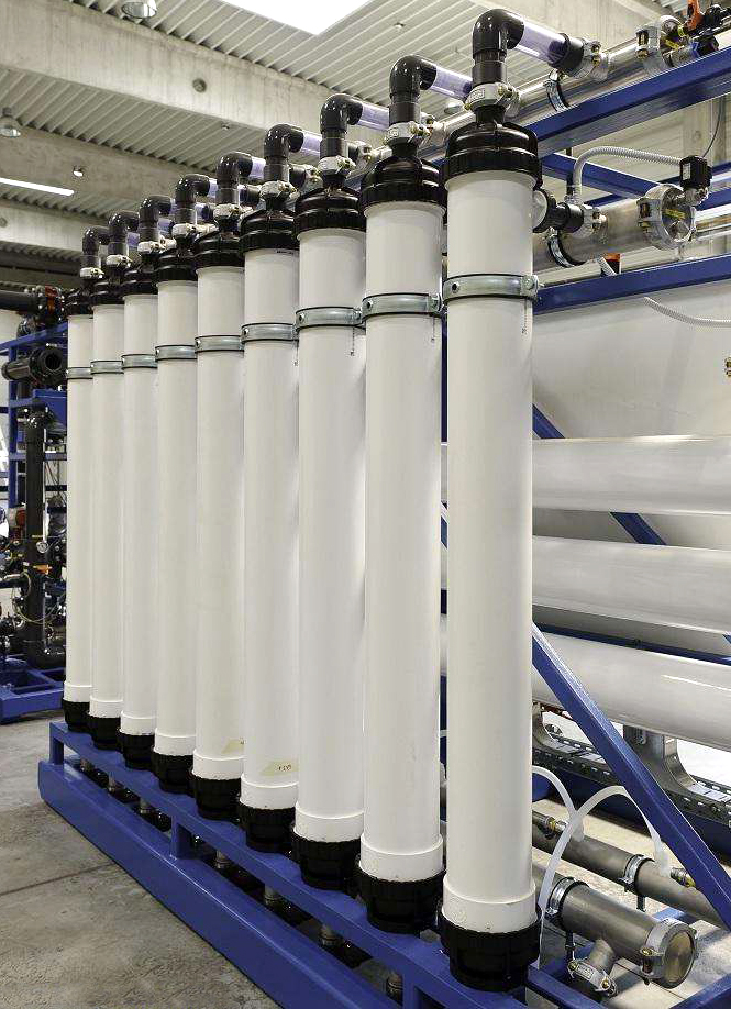 用中空纤维制成的膜分离单元设备. /p>